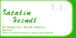 katalin heindl business card